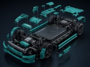 Plastic lightweighting concept for automotive engineering alloy components